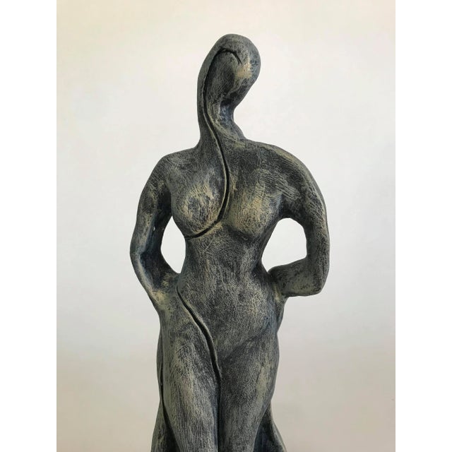 Vintage Free Form Plaster Sculpture, Female Figure Sculpture For Sale In Miami - Image 6 of 7