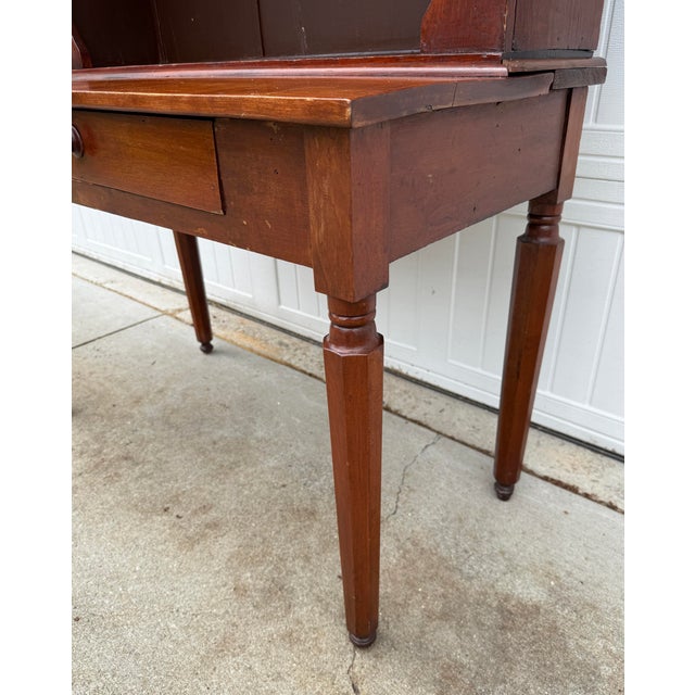 Late 19th Century Early 19th Century Colonial Farmhouse Hutch – Antique Pennsylvania Sheraton-Style Cabinet For Sale - Image 5 of 14