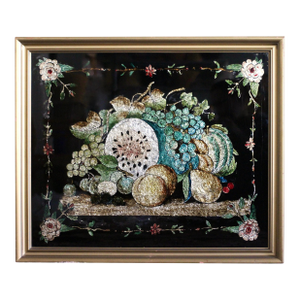 Large Harvest Foil Art From the 1930s