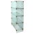 This minimalist four-tier étagère offers a clean, modern aesthetic with an emphasis on lightness and transparency. Each...