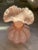Here we have a darling mid century art glass vase, most likely made by Fenton although it isn’t signed. Gorgeous pale rose...