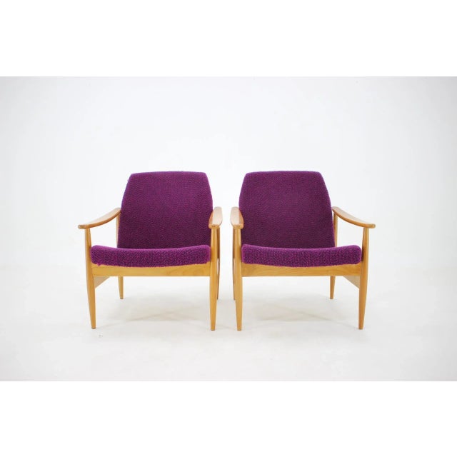 Armchairs, Former Czechoslovakia, 1960s, Set of 2 For Sale - Image 3 of 13