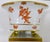 1940s Herend Porcelain Claw Footed Hand Painted Chinese Bouquet Rust Apponyi Orange Vase For Sale - Image 14 of 16