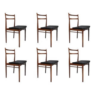 Mid-Century Rosengren Hansen Rosewood Danish Dining Chairs - Set of 6 For Sale