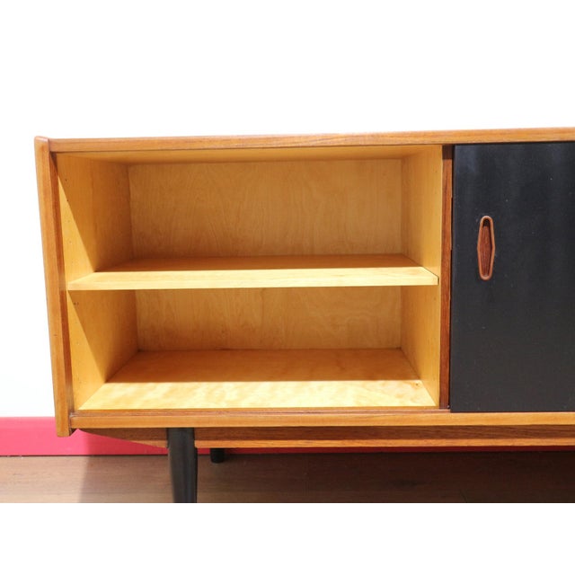 Mid Century Modern Vintage Teak Credenza Sideboard by Nils Jonsson for p.s Hegg For Sale In Greensboro - Image 6 of 13