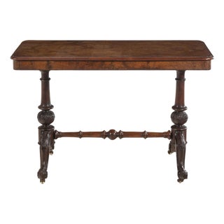 Mid-19th Century Walnut Side or Sofa Table For Sale