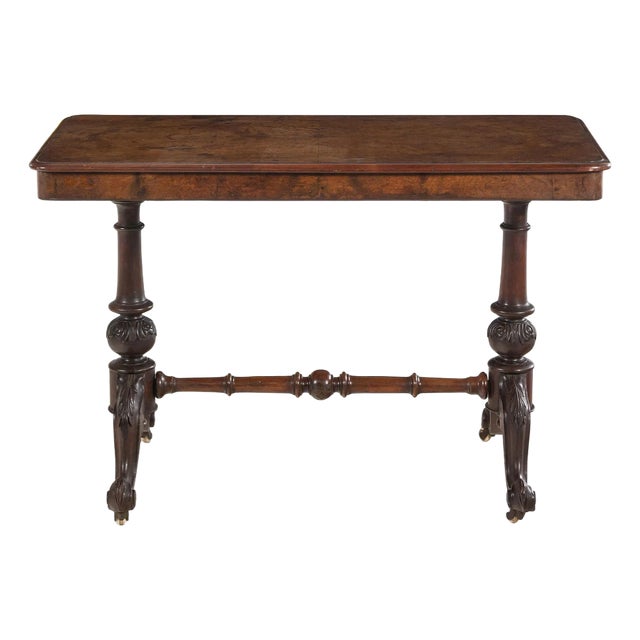 Mid-19th Century Walnut Side or Sofa Table For Sale