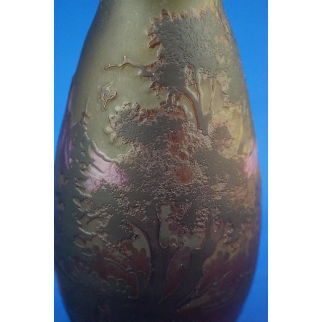 Vintage Acid-Treated Glass Vase by Tip Gallè, 1930s For Sale - Image 16 of 18