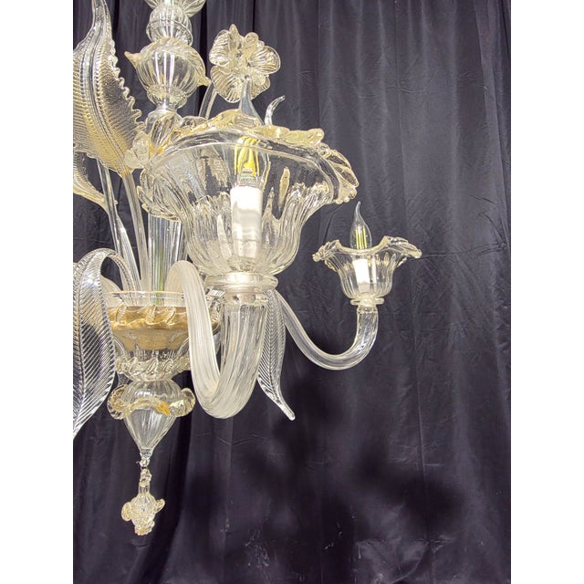 Vintage Murano Glass Chandelier, 1980s, in Flawless conditions. Designed 1980 to 1989 Up to 250V (Europe/UK Standard).The...