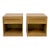 Mid 20th Century Thomasville Blonde Oak Nightstands Pair of Vintage Drawers Storage For Sale