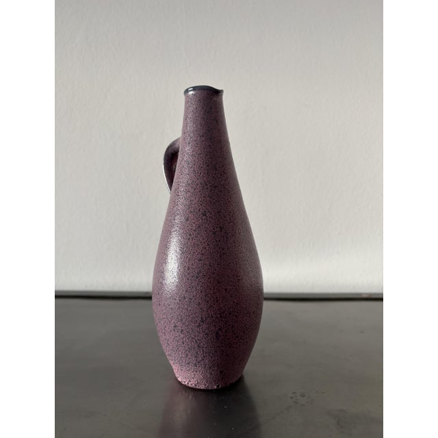 Lavender Hand-Thrown Jug with Handle from Töpferhof Römhild, GDR, 1960s For Sale - Image 8 of 14
