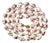 Vintage Art Deco Chinese Hand-Painted Floral Porcelain Necklace, 1930s, 41" For Sale