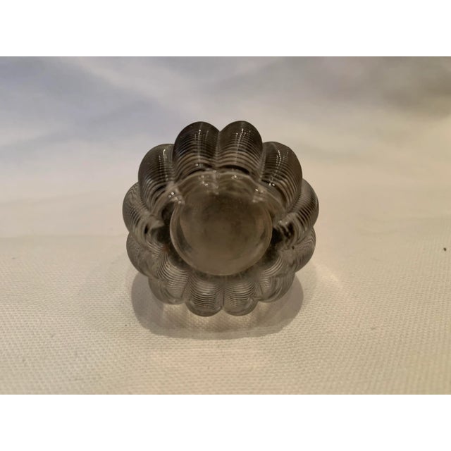 Turn-of-the-century British glass match striker with silver top. Purchased in London in the late 1980s.