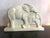 Charles Lemanceau Cubist Elephant and his little cracked. Art Deco cream cracked Glaze Ceramic. This is the great...