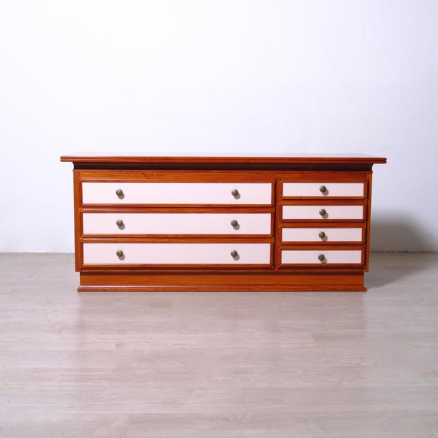 Vintage Wooden Chest of Drawers, Italy, 1970s For Sale - Image 6 of 18