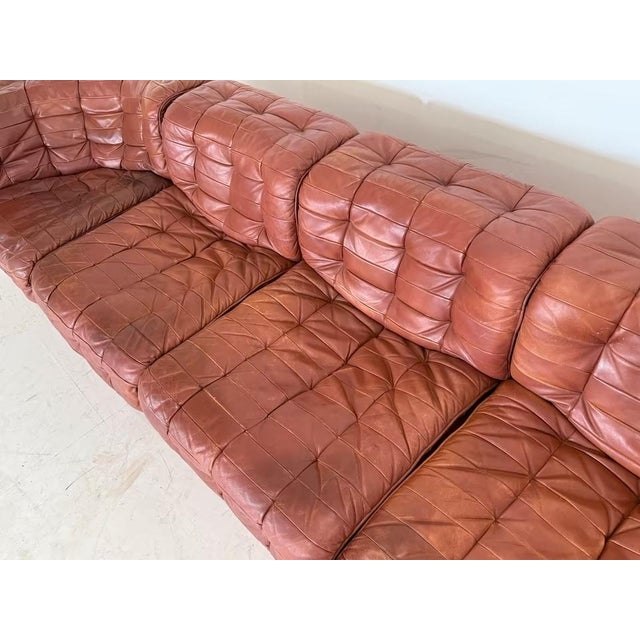 DS-11 Modular Leather Sofa from de Sede, Set of 5 For Sale - Image 9 of 18