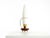 Large Mid-Century Modern Table Lamp in Brass and Teak with Frosted Glass Shade, 1950s For Sale - Image 6 of 18