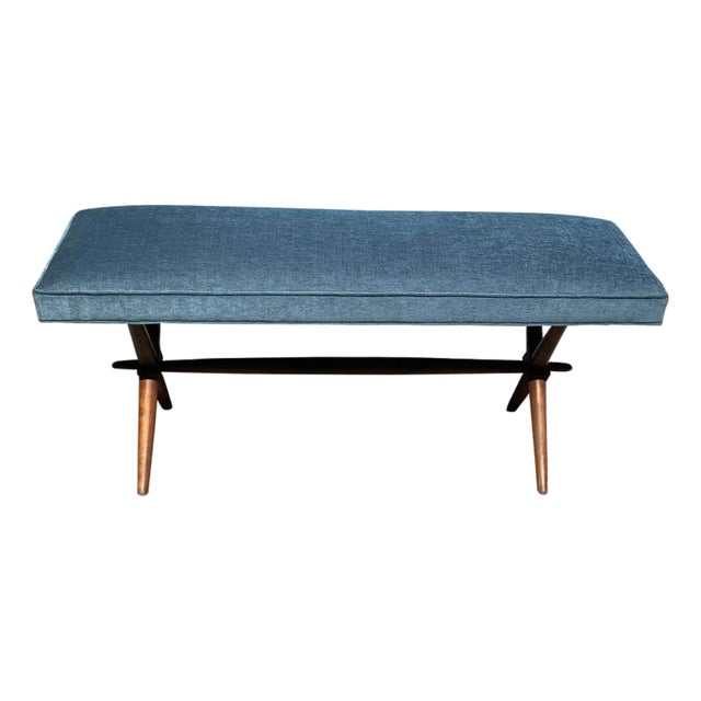 Modern Medellin Mid-Century Style Bench For Sale