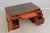 Reprodux English Yew Wood Green Leather Top Desk For Sale In Philadelphia - Image 6 of 18