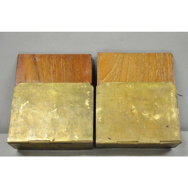 Vintage Chinese Hand Carved Hard Wood Scholar Bookends by George Zee - A Pair For Sale - Image 9 of 18