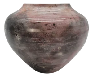 Ann Hurley Signed California Pit Fired Studio Pottery Vessel