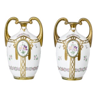 19th Century Porcelain Vases, Set of 2 For Sale