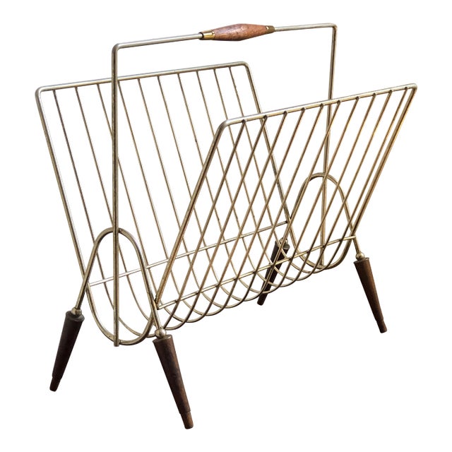 1950s Mid-Century Modern McCobb-Style Magazine Rack For Sale