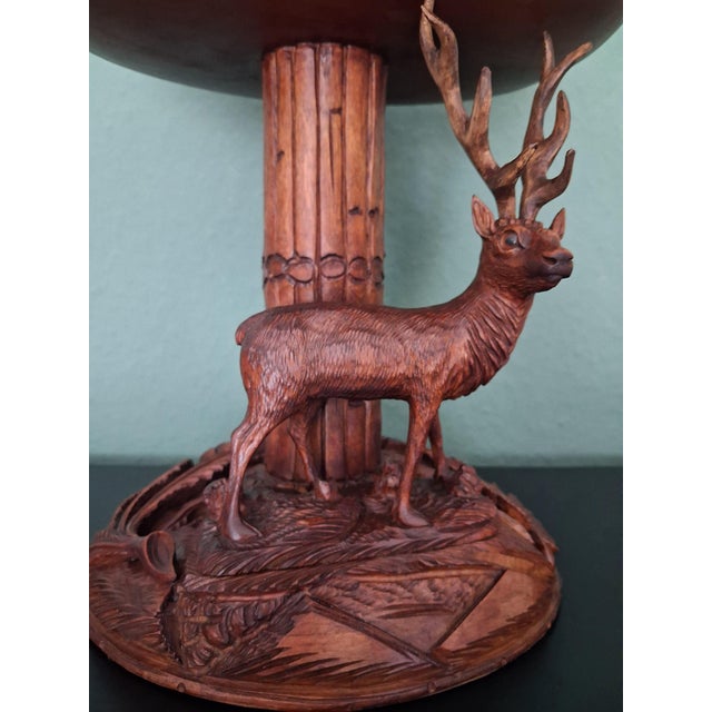 Black Forest Canterbury-Ètager with Deer, 1950s For Sale - Image 4 of 7