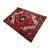 Vintage Persian Heriz Serapi Area Rug in Near Square Size in Red, Ivory, Navy For Sale