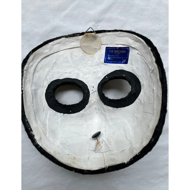 Collection of 8 Vintage Carnival Masks, Handmade in Venice For Sale - Image 12 of 18