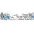 Crafted from rhodium-plated .925 sterling silver, this enchanting bracelet adorns your wrist with the serene beauty of...