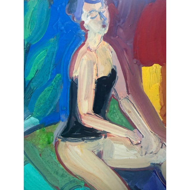 Figurative Expressionist Figure Study Painting Hartman For Sale - Image 3 of 4