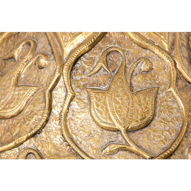 Moorish Mughal Indo Persian Islamic Brass Table Lamp For Sale - Image 12 of 18