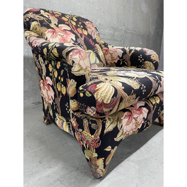 Vintage Upholstered Lounge Chair For Sale - Image 11 of 12