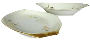 Mid-Century "Harvest" Serving Platters - A Pair