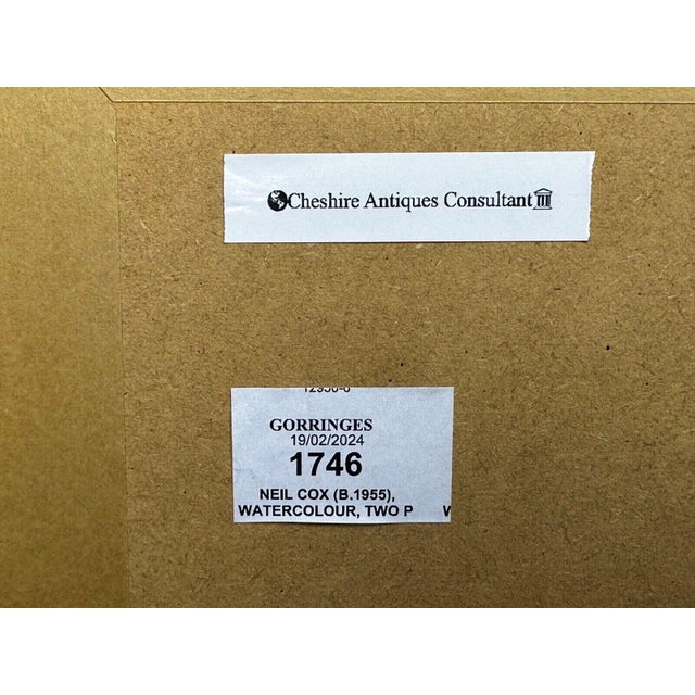 Traditional British Ornithology Watercolor of Grey Partridges in New Forest Moor in the Manner of Archibald Thorburn For Sale - Image 3 of 18