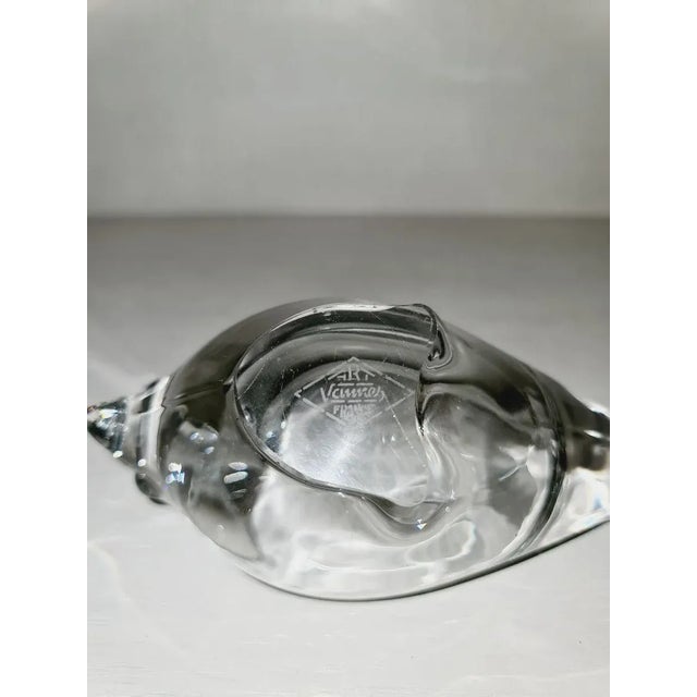 Crystal Glass Bird Bowl for Art Vannes, 1960s For Sale - Image 9 of 11