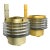 1960s Swedish Brass and Glass Wall Sconces by Hans-Agne Jakobsson - A Pair For Sale