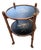 Two-Tier Bamboo Accent Table For Sale