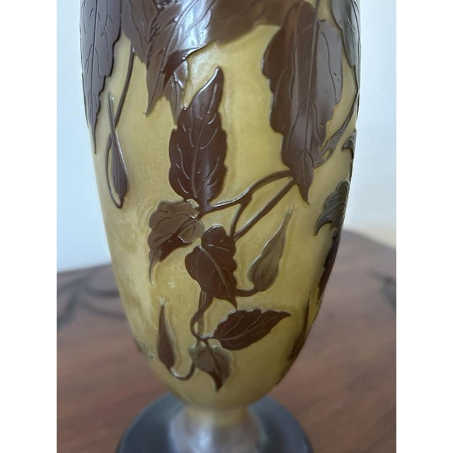 Ovoid-Shaped Glass Vase from Emile Gallé, 1890s For Sale - Image 13 of 18