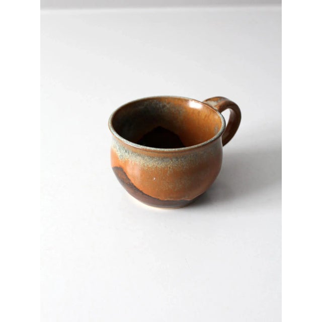 Vintage Studio Pottery Mug For Sale - Image 9 of 11
