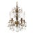 Share Antique Teeny Tiny Twinkling 5 Arm 5 Light Brass Cut Lead Crystal Chandelier ~ Rewired ~ Restored ~ Rejuvenated ~ Ready to Hang ~ For Sale