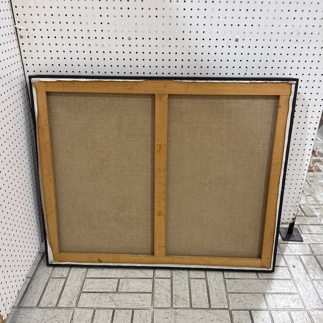 Vintage French Cubist Abstract Painting Signed Pradier – Framed For Sale - Image 12 of 12