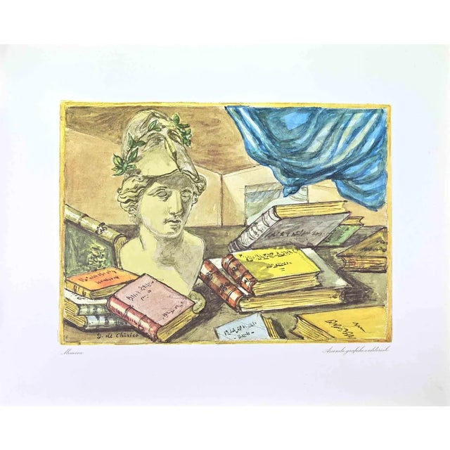 Giorgio De Chirico, Athena, Vintage Offset Print, 1962 For Sale
