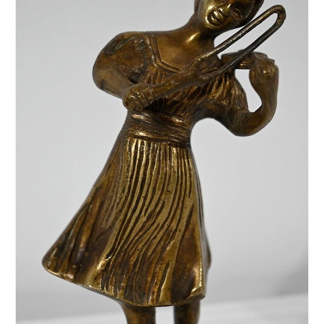 Bronze Violinist Sculpture, Late 19th Century For Sale - Image 9 of 18