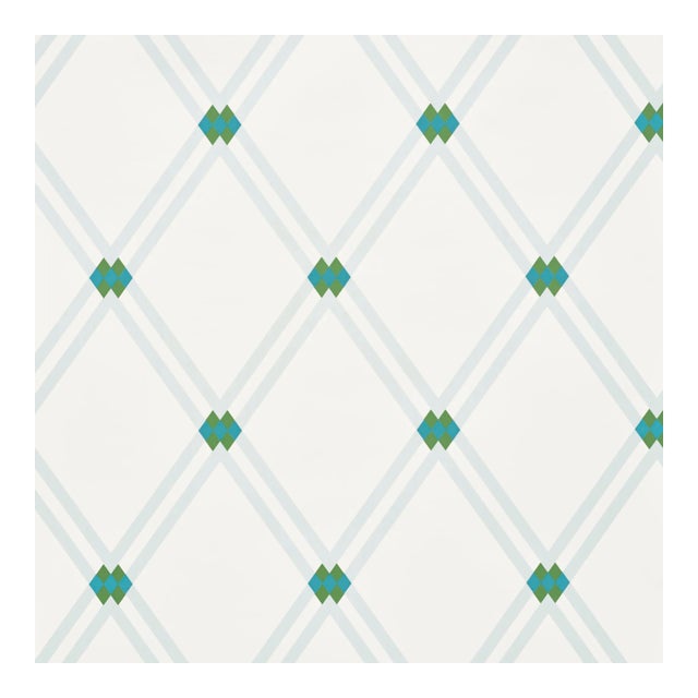 Sample - Schumacher X David Oliver Asolo Wallpaper in Mineral For Sale