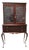 Chinese Chippendale Astral Glazed Mahogany Display Cabinet For Sale