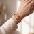 Rose 1940s Retro 18k Rose Gold Honey Comb Buckle Bracelet For Sale - Image 8 of 8