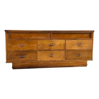 Vintage Oak and Glass Trade Counter from Siegel Paris, 1950 For Sale