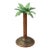 Vintage Palm Tree Candle Holder | Sculptural Copper-Tone Metal & Turquoise Patina | Hollywood Regency For Sale